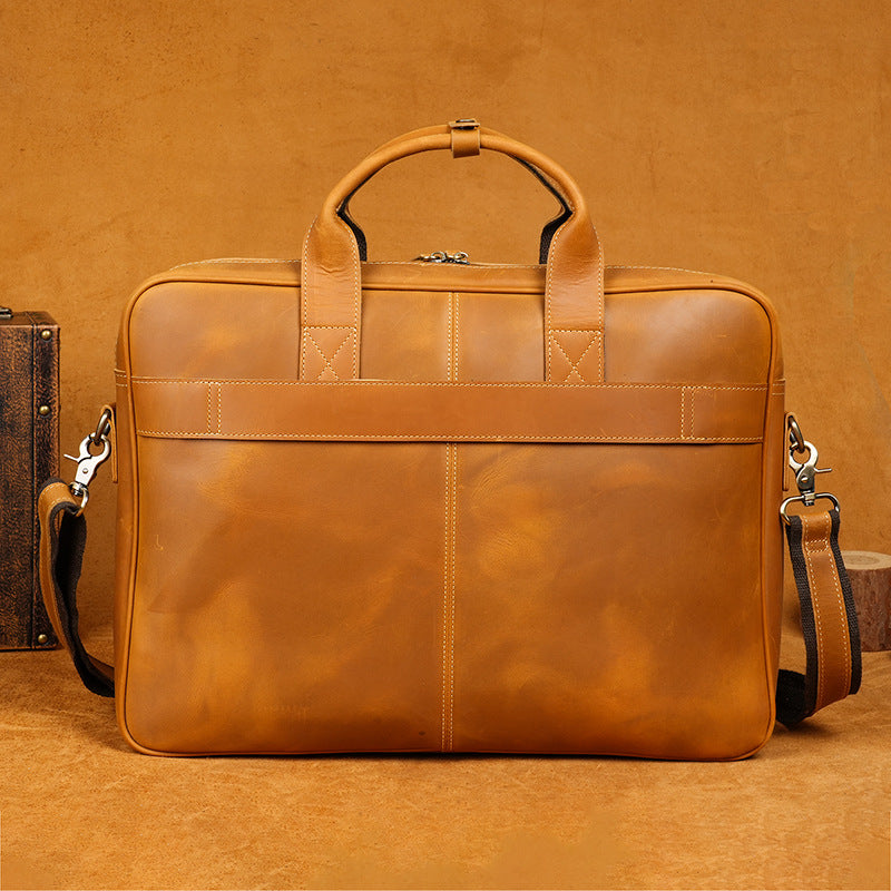 Dalal - Leather Briefcase Crossbody