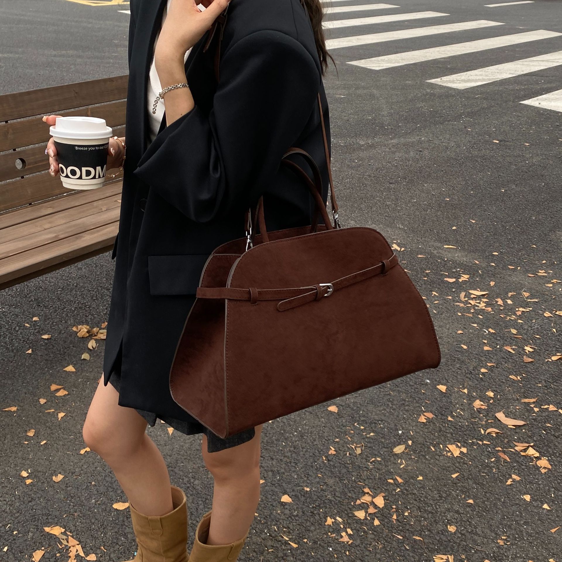 Nadia - Woven Commuter Tote Bag