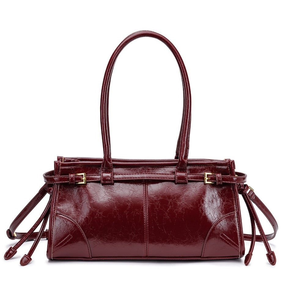 Rima - Vintage Oil-Wax Leather Underarm Bag